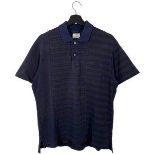 Engineered Garments x Uniqlo Striped pique S/S Polo mens size medium